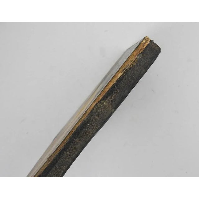 Textile Mid 20th Century Modernist Portrait Painting of Young Woman For Sale - Image 7 of 8