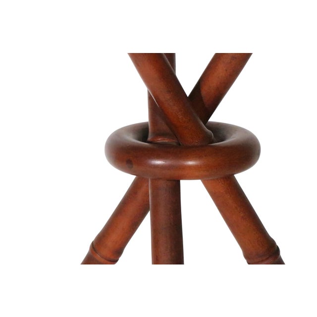 Faux Bamboo Gueridon Donut Table by Trutype For Sale - Image 10 of 11