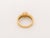 Metal Vintage 14k Yellow Gold and Cultured Pearl Emerald Ring For Sale - Image 7 of 8