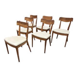 Circa 1960's Kipp Stewart for Drexel Dining Chairs, Set of Six For Sale