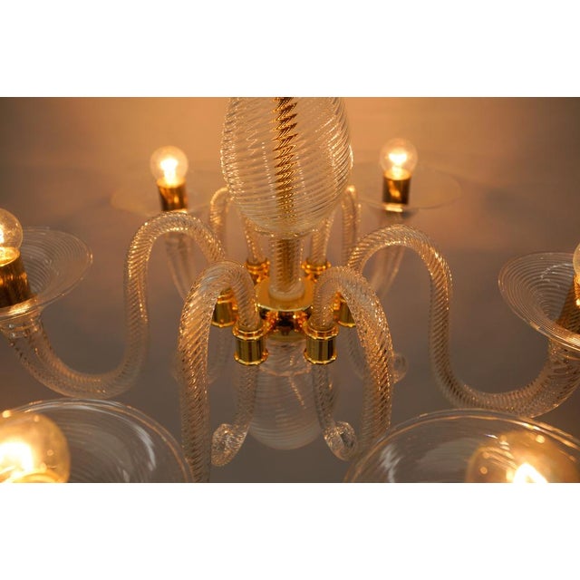 Murano Glass Chandelier from Barovier & Toso, Italy, 1990s For Sale - Image 11 of 18