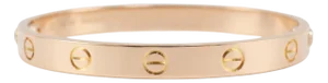 Cartier Love Classic Model 18k Rose Gold Bangle Bracelet