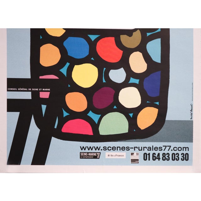 Illustration 2013 French Theater Poster - Michel Bouvet, Scènes Rurales For Sale - Image 3 of 3
