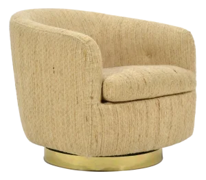 Milo Baughman Barrel Back Lounge Chair by Thayer Coggin