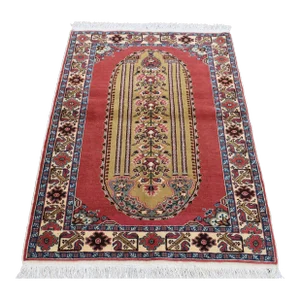 1950s Turkish Red Natural Wool Rug