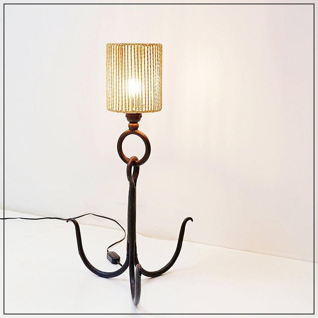 Brutalist Anchor Table Lamp, 1950s For Sale - Image 15 of 15