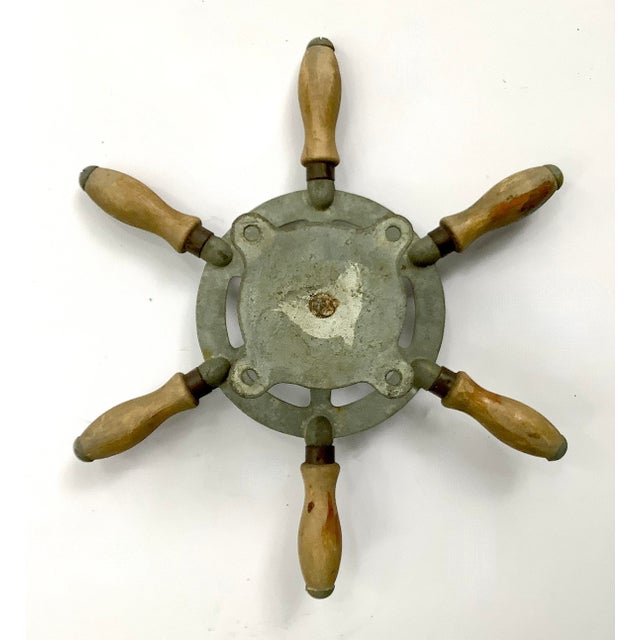 Circa 1940s Wilcox Crittenden Boat Steering Wheel For Sale - Image 6 of 6