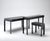 Lio desk 140 by haymann editions dimensions: d 70 x w 140 x h 77.5 cm. Materials: tanganika grigio walnut, black steel....