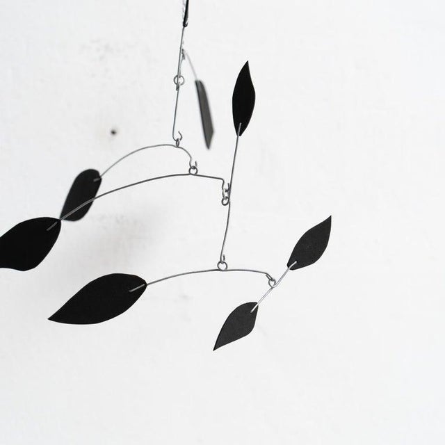 Unknown, Enchanting Dynamics: Iron and Foam Kinetic Sculpture Black in Play, 1990s, Metal For Sale - Image 12 of 16