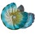 Vintage Murano Barovier Toso Blue Rim Gold Flecks Ribbed Surface Italian Art Glass Seashell Sculptural Bowl For Sale In Orlando - Image 6 of 10
