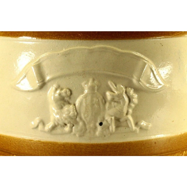 19th Century 1800s Port Dundas Glasgow Scottish Armorial Stoneware Water Cooler For Sale - Image 5 of 12