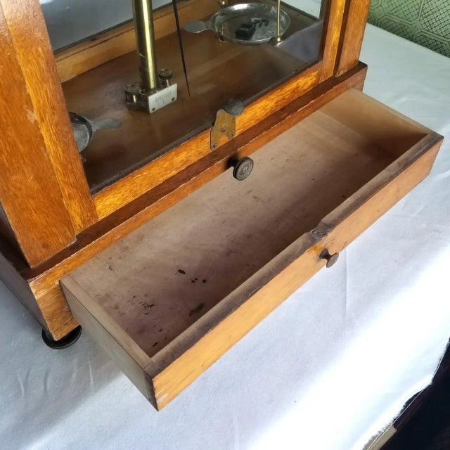 Wood Mid-Century Wooden Apothecary Scale, Chemical Balance For Sale - Image 7 of 11