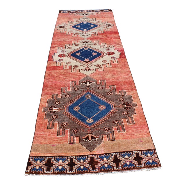 Vintage Turkish Anatolian Rug Runner - 41" X 144.5" For Sale