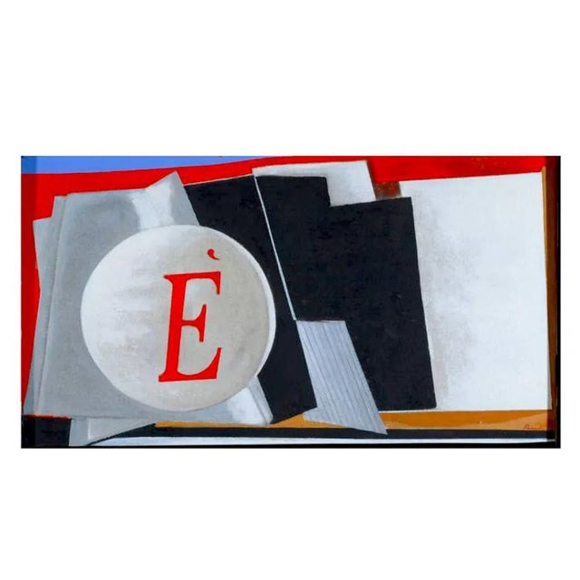 Painted E by Angelo Rinaldi For Sale - Image 3 of 3