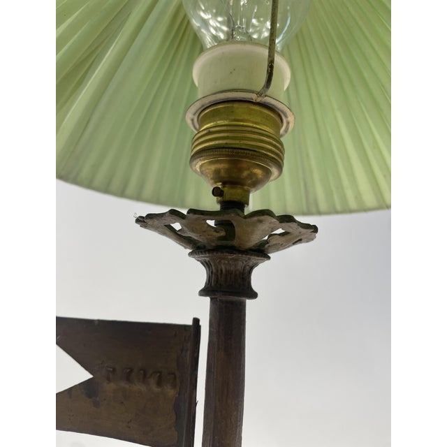 Antique Bronze Lamp with Racing Horse, Liberty, 1920s For Sale - Image 11 of 17