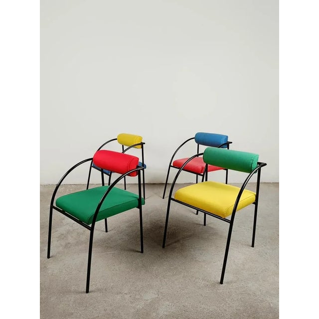 Postmodern Postmodern Vienna Chairs by Rodney Kinsman for Bieffeplast, 1980s, Set of 4 For Sale - Image 3 of 18