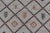 Mid 20th Century Large Vintage Moroccan Rug in Diamond Design With Ivory Orange and Brown Outlines For Sale In Atlanta - Image 6 of 12