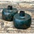 Vintage Patinated Metal Vases - Pair For Sale - Image 4 of 12