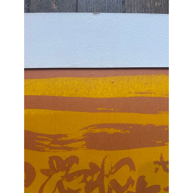 1960s 1960’s Original Pop Art Serigraph Silk Screen Print Folk Art Words For Sale - Image 5 of 6