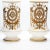 Glass Baccarat Opaline Vases with Golden Decor, 1880s, Set of 2 For Sale - Image 7 of 8