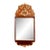 Scandinavian Rococo Walnut and Gilt Mirror For Sale