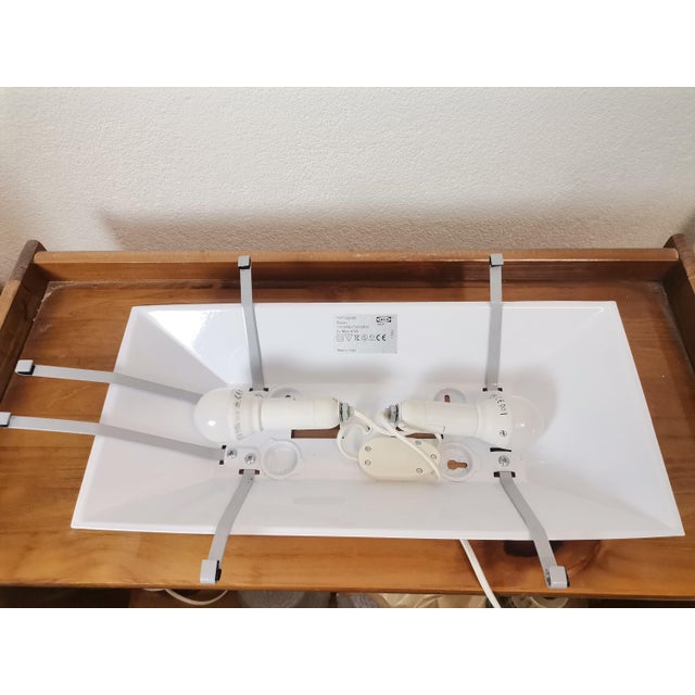 Black Wall Eye Exam Chart Lamp from Ikea, 1990s For Sale - Image 8 of 12