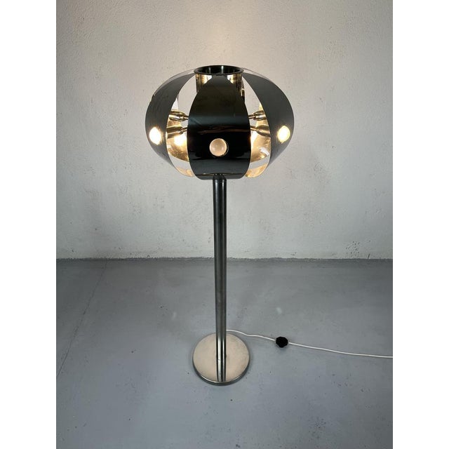 1960s Italian Space Age Style Metal Floor Lamp, 1960s For Sale - Image 5 of 9