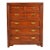 Thomasville Mid-Century Modern Hollywood Regency Campaign Walnut Highboy Dresser, 1970s For Sale