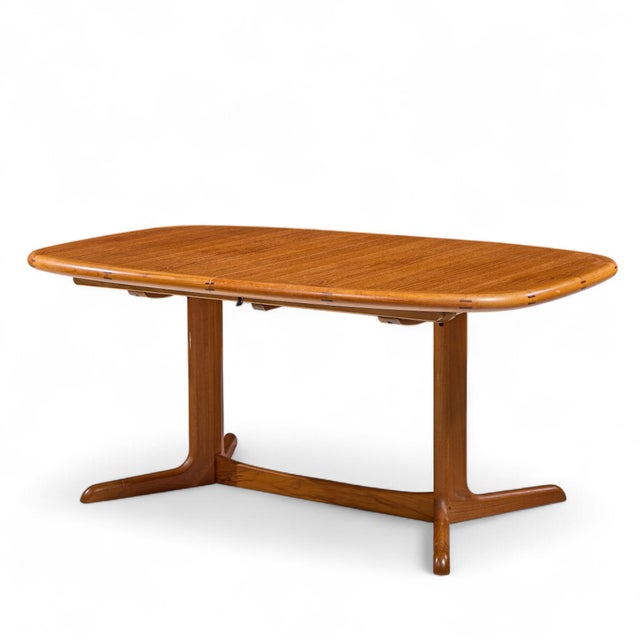 Ansager Mobler Mid Century Danish Teak Hidden Leaf Expanding Dining Table With 2 Leaves For Sale - Image 11 of 14