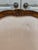 Wood Louis XV-Style Armchair in Peach Silk Upholstery For Sale - Image 7 of 7