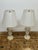 Late 20th Century Stiffel Cut Glass + Polished Brass Vintage Table Lamps, Pair For Sale - Image 5 of 12