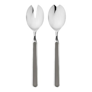 Mepra Fantasia 2-Piece Salad Servers Set, Vicuna Gray For Sale