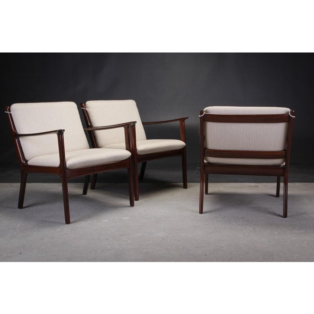 Set of Fully Restored PJ112 Lounge Chairs by Ole Wanscher for Poul Jeppesens, 1960s For Sale - Image 6 of 7