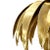 Worlds Away Matthew Izzo Home Fifi Antique Brass Palm Leaf Pendant Light For Sale - Image 4 of 7