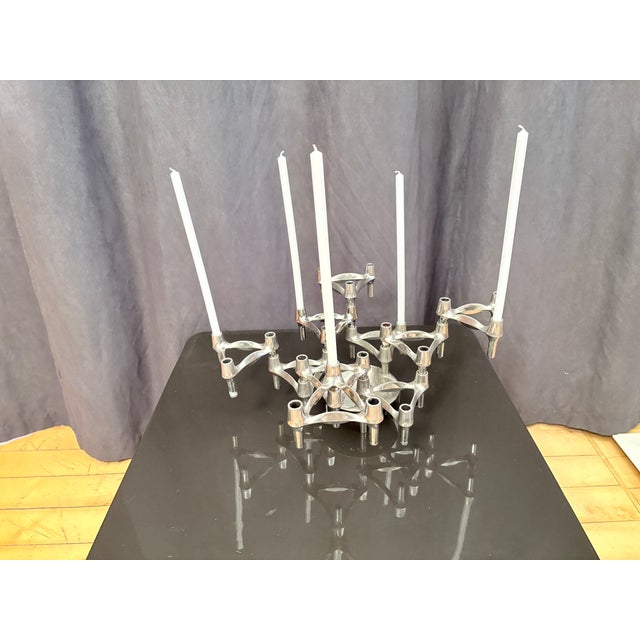 Modular Candlesticks by Stoffi & Nagel for BMF, Germany, 1960s, Set of 11 For Sale - Image 12 of 12