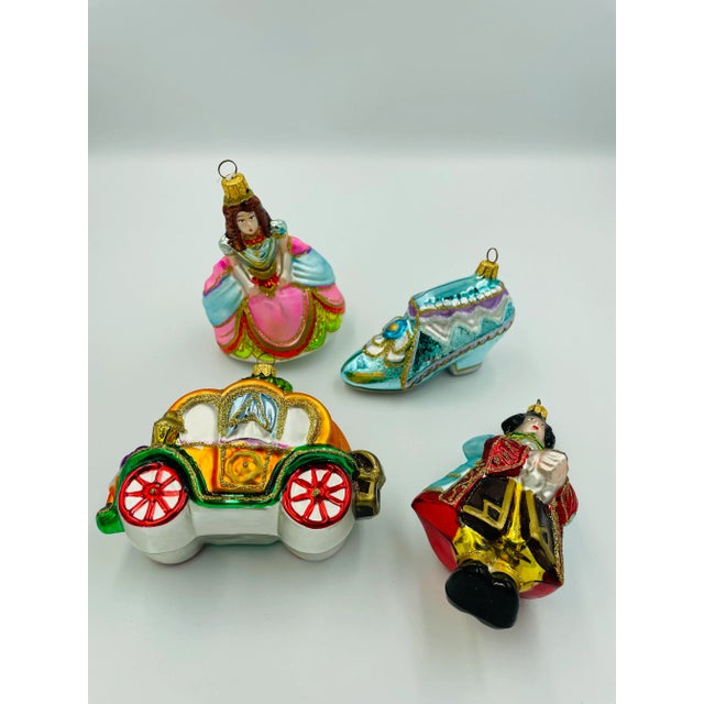 Polonaise Collection Cinderella Hand Blown Glass Ornament Set in Original Box ~ Never mind about the stroke of midnight,...