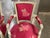 French Stunning French Louis XVI-Style Pink Arm Chairs W/Painted Frames For Sale - Image 3 of 15