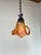 Vintage Murano Amber Glass Pendant, Italian Art Glass Hanging Light With Warm Diffused Glow For Sale - Image 15 of 15