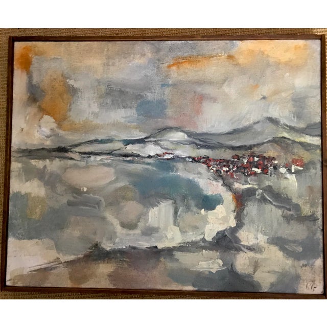 Mid 20th Century Pleine Aire Landscape Abstract Expressionism Oil Painting For Sale - Image 5 of 12