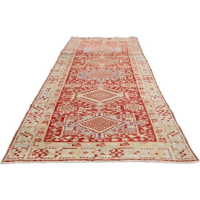 Tribal Vintage Persian Northwest Rug, 03'01 X 09'10 For Sale - Image 3 of 10