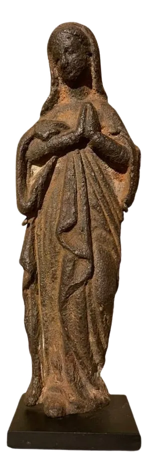 17th French Century Iron Figure of The Virgin
