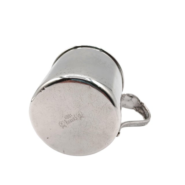 Oneida Oneida 1881 Rogers Enchantment Silverplate Baby Cup For Sale - Image 4 of 5