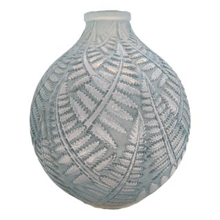 Vintage Art Deco Cased Opalescent Espalion Vase from René Lalique, France, 1927 For Sale