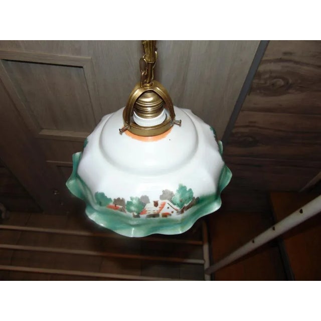 Art deco brass lamp, dimensions: height 70, diameter 23.5 cm. European Plug (up to 250V).The wiring of this item may be...