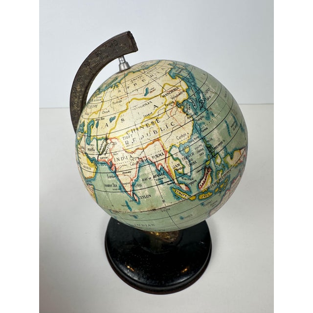 Vintage English Globe from Reliable Series, 1950s For Sale - Image 4 of 8