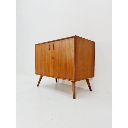 Mid century Danish teak sideboard 1960s Dimensions: 48 D x 85 W x 73 H cm It is in vintage condition, however, as with all...