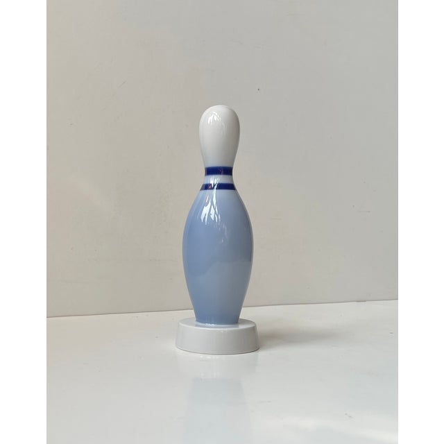 Ceramic Vintage Bowling Pin in Glazed Porcelain from Bing & Grondahl, Denmark, 1970s For Sale - Image 7 of 7