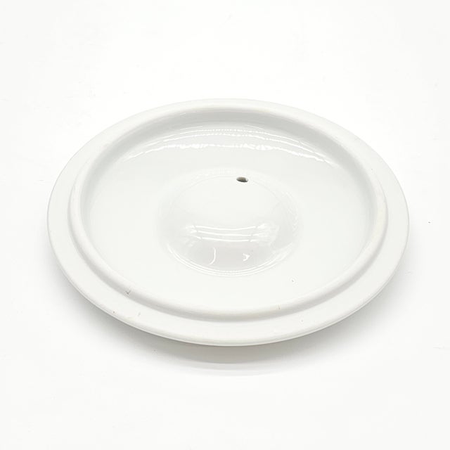 Apilco France White Porcelain Covered Soup Bowl With Handle, 10" For Sale - Image 10 of 12