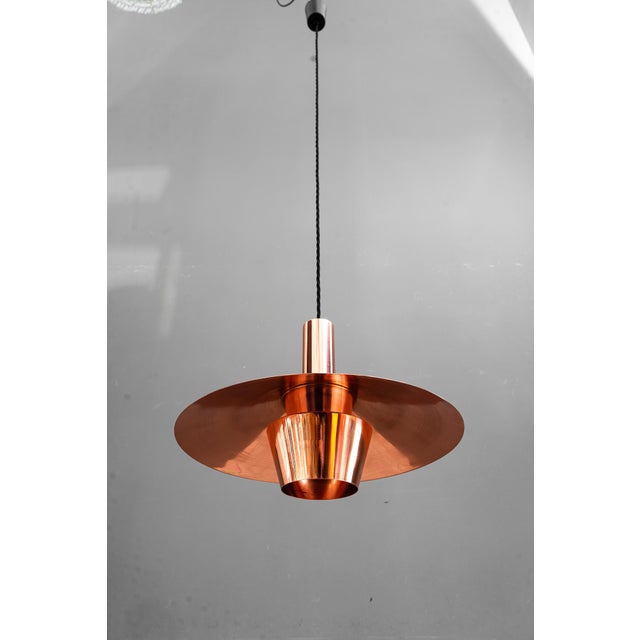 Copper Chandelier, Denmark, 1950s For Sale - Image 11 of 18