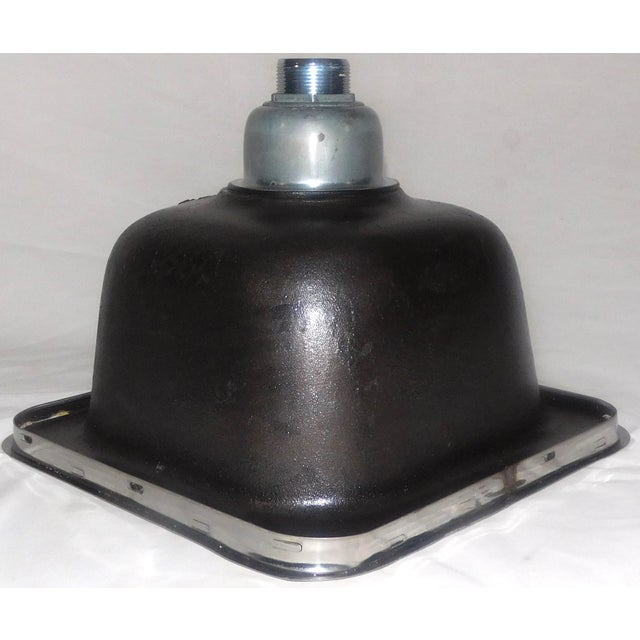 1983 Vintage Kohler Sequoia (Red) Cast Iron & Porcelain Kitchen Prep Sink For Sale - Image 10 of 13